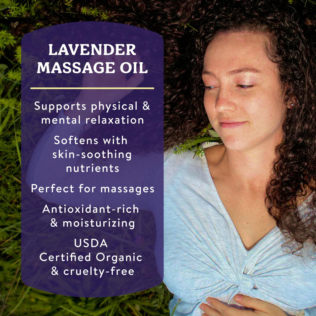 Organic Lavender Massage Oil 4 fl oz U4137