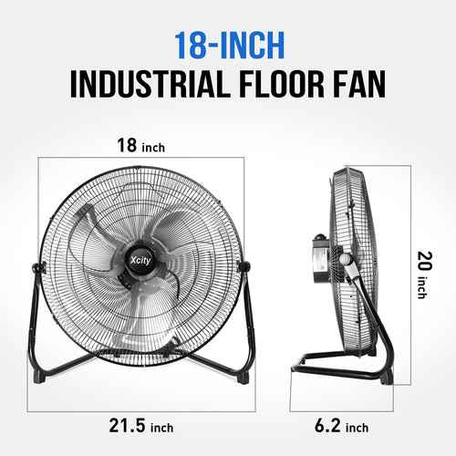 18 Inch Metal Floor & Box Fan X492