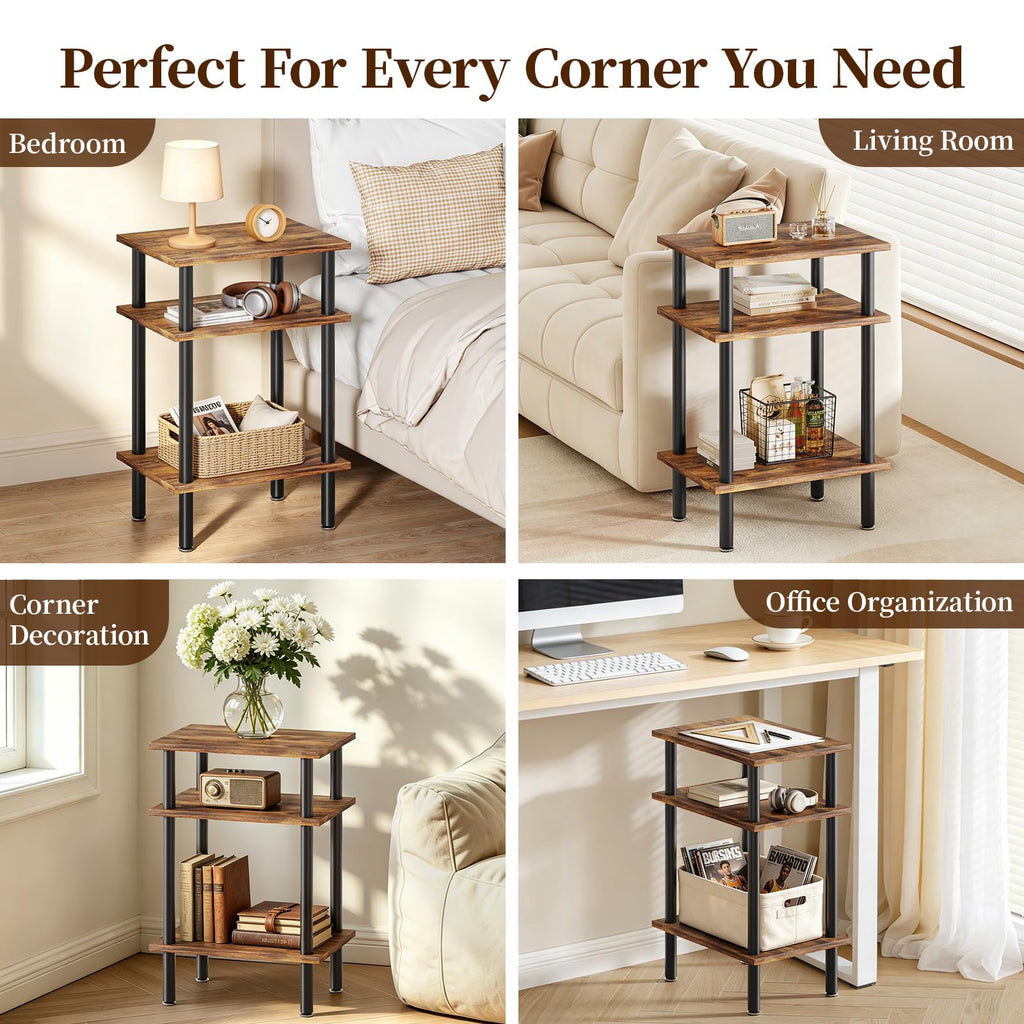 3-Tier Metal Side Table O7330
