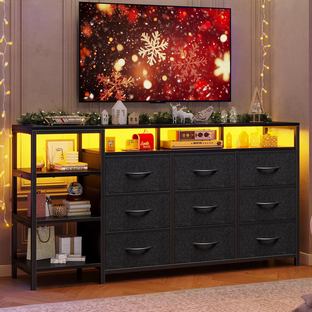 Black TV Stand J415