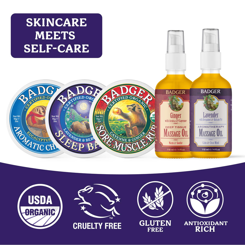 Organic Lavender Massage Oil 4 fl oz U4137
