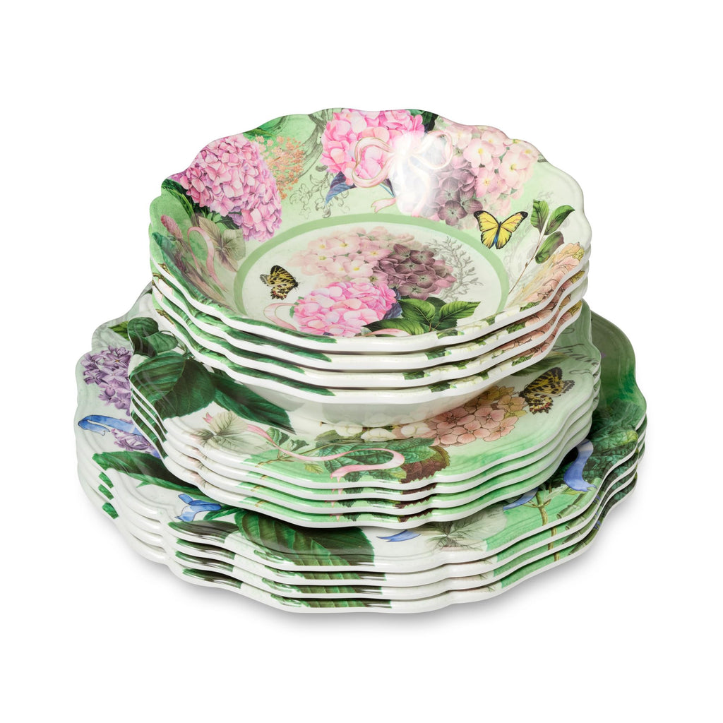 Melamine 12-Piece Dinnerware Set Service for 4 Y6926