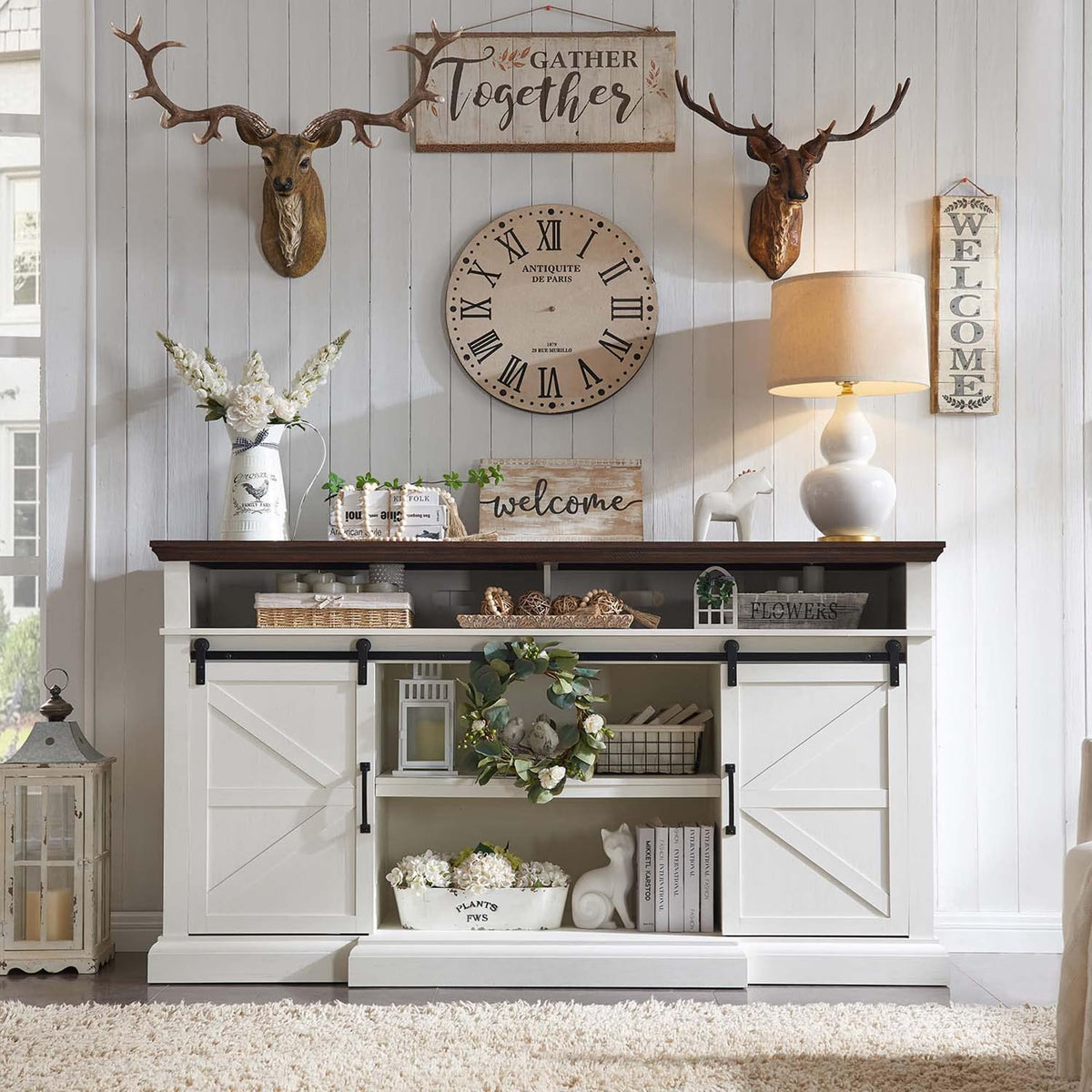 White TV Stand I255