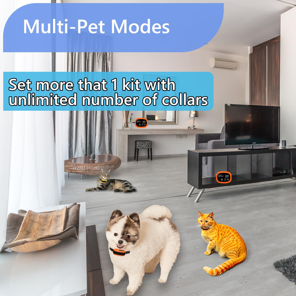 Wireless Indoor Electric Pet Barrier for 2 Dogs X385