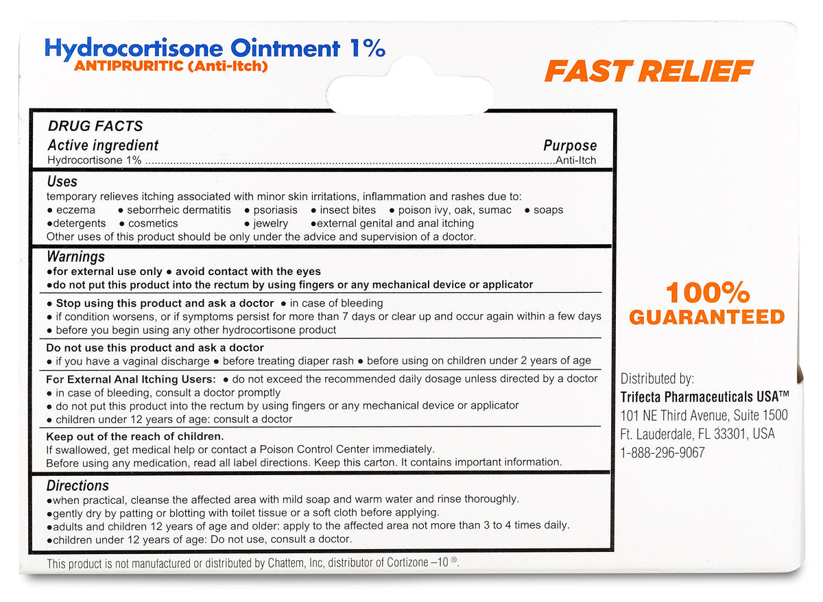 Hydrocortisone Ointment 1% 1 oz Y925