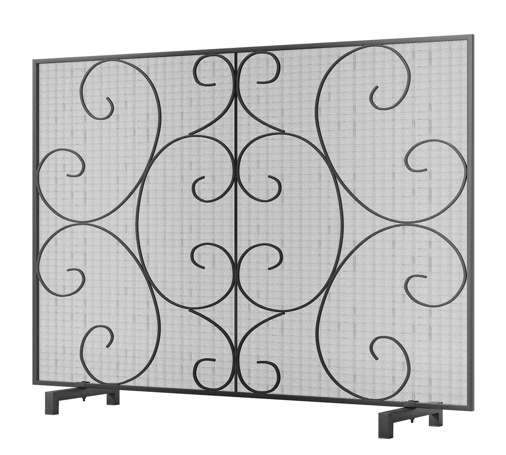 Handcrafted Metal Mesh Fireplace Screen S9735