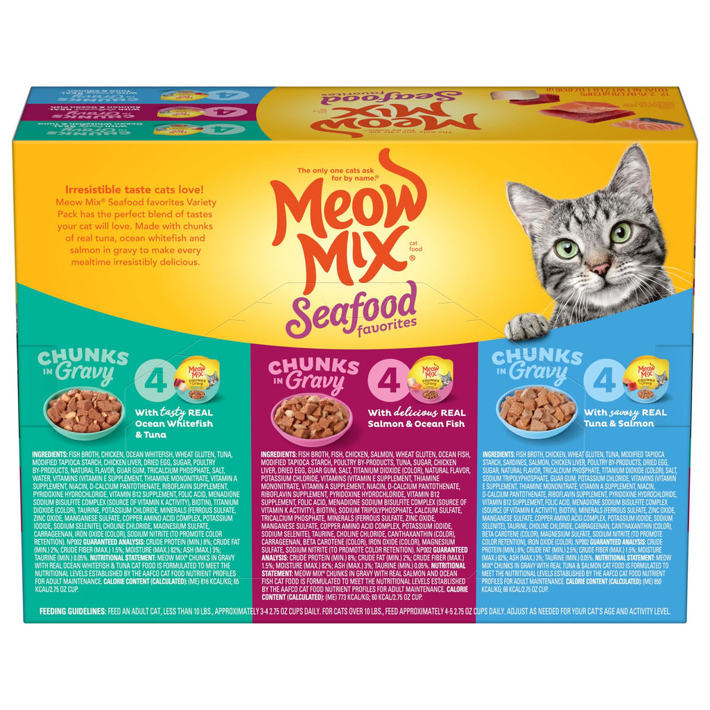 Dry Cat Food and Wet Cat Food Variety Pack B367352