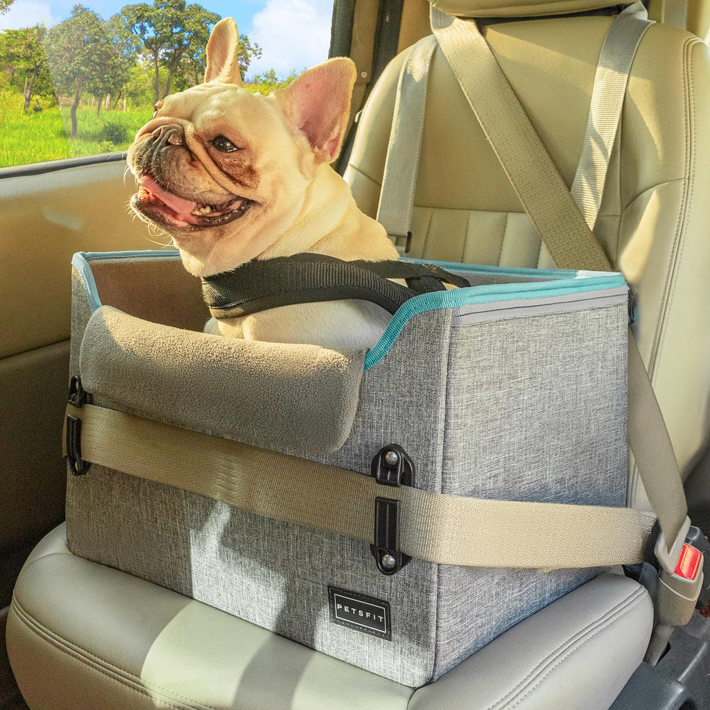 Foldable Dog Booster Car Seat with Safety Tether E7302